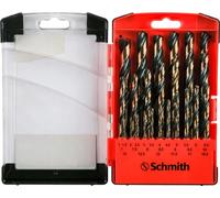 Ensemble de forets métalliques HSS-PRO Schmith, qualité supérieure, 1-13 mm, 25 pièces. Outil professionnel pour percer la maçonnerie, la pierre et le béton. Accessoires inclus