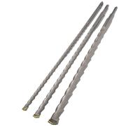 Ensemble de forets SDS-Plus, 3 pièces, 12/16/24 mm, 1000 mm, pour béton et pierre