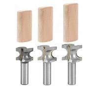 Ensemble de fraises 3 pièces, tige de 8 mm, pour Festool Domino XL DF700, en carbure de tungstène, diamètres D10, D12, D14, pour le travail du bois et les projets de bricolage