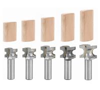 Ensemble de fraises 5 pièces, diamètre de 8 mm, pour machine Festool Domino DF500, en carbure de tungstène, pour encastrement, idéal pour le travail du bois, diamètre de coupe D4 à D10