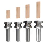 Ensemble de fraises de 4 pièces, diamètre de 8 mm, en carbure de tungstène, pour machines Festool Domino DF500/700, adaptées aux outils de travail du bois D5, D6, D8 et D10