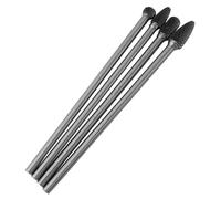 Ensemble de fraises de dégrossissage en carbure de tungstène, double tranchant, rotatives, avec un arbre de 6 mm, ensemble de 4 pièces