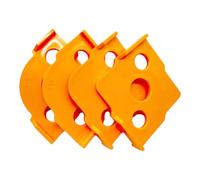Ensemble de gabarits de bordure de meubles, gabarits de dessin d'angle en | Lot de 4 localisateurs de coins ronds avec étiquettes moulées R10-R40 pour travaux à domicile, atelier et modélisme