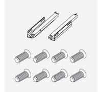 Ensemble de glissières de tiroirs compatibles avec le meuble bas rivea Dia l: 140, l: 160 H: 47 et le tiroir intérieur neoro n50 de meuble sous-vasque l: 140, 160 cm, BL000973,