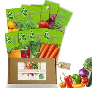 Ensemble de graines de légumes de qualité supérieure - 16 variétés pour jardin et balcon - Taux de germination élevé,culture facile