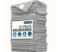 Ensemble de grillades à livres absorbantes, douces et anti-tâches, fibre ultrafine, serviettes de cuisine, gris clair, 5 pièces, 10 pièces, 20 pièces 20pcs Random Colors