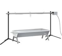 Ensemble de grille et de plateau automatique pour barbecue inox