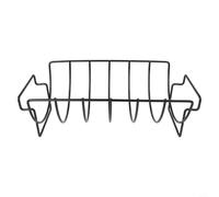 Ensemble de grille pour four et barbecue - Support de rôtissage réglable en acier pour côtes de poulet, steak, porc, agneau, poisson, légumes, camping en plein air, cuisine 35 x 20 cm