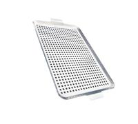 Ensemble de grilles de barbecue fonctionnelles en acier inoxydable avec plaque perforée et poignée pour griller des légumes ou du poisson en plein air