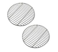 Ensemble de grilles de cuisson pour barbecue avec construction | Tiges parallèles étroitement espacées, aident à réduire le glissement des aliments, surfaces séparées pour la