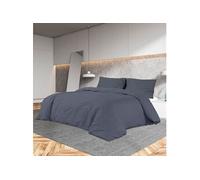 vidaXL Ensemble de housse de couette Anthracite 140x200 cm Microfibre135937 Anthracite G