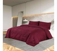 Ensemble de housse de couette Bordeaux 140x200 cm Coton136177
