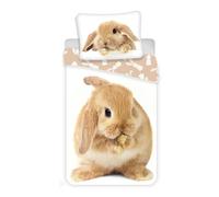 Ensemble De Housse De Couette En Coton Design Lapin 2 En 1 - Taille Européenne