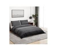 Ensemble de housse de couette gris foncé 140x200 cm Coton