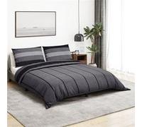Vidaxl Ensemble De Housse De Couette Gris Foncé 140x200 Cm Coton
