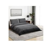 vidaXL Ensemble de housse de couette 136478 - Coton 200x200 cm Gris foncé