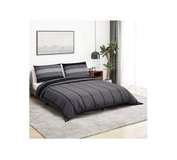 vidaXL Ensemble de housse de couette gris foncé 200x200 cm Coton