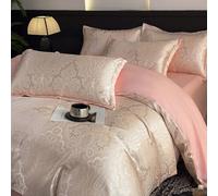 Ensemble de housse de couette jacquard doux et confortable, brossé et respectueux de la peau, 3 pièces (1*Housse de couette + 2*Taies d'oreiller), convient pour la chambre à coucher, la chambre d'amis