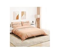 vidaXL Ensemble de housse de couette 136517 – Rose 200x220 cm Coton