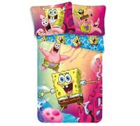 Jerry Fabrics Bob L'eponge - Parure De Lit en Coton - Multicolore - 140 X 200 Cm