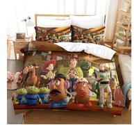 Ensemble de housse de couette Toy Story Ensemble de literie Housse de couette Cartoon Anime Movies Single 135x200cm[398]