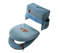 Ensemble De Housses De Siège De Toilette, 3 Pièces, Tapis Universel Doux Et