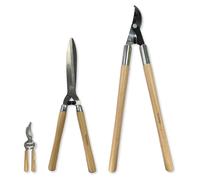 Ensemble de jardin en 3 pièces : cisaille de haies, sécateur et coupe-branches