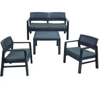 Salon Jardin Kilimandjaro Anthracite Confort Et Design Pour Extérieur - Ipae Progarden