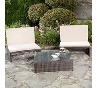 Ensemble de jardin Ensemble de sièges + 2 fauteuils + table Salon Poly Rattan