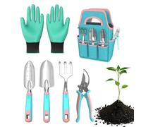 Ensemble de Jardinage Transplantoir à Planter Râteau Gants avec Sécateur | Bonnet de Ski Hiver pour en Extérieur, Pelouse, Arrière-cour, Patio, Balcon, Serre et