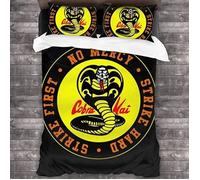 Ensemble de literie 3 pièces Cobra Kai Snake - Noir - Housse de couette - Synthétique - Chambre