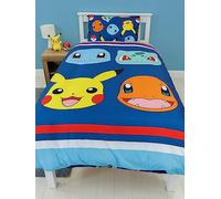 Ensemble de Literie Pokémon | Housse de Couette pour Garçon | Linge de Lit et Oreillers | Marchandise Officielle