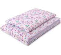 Ensemble de literie pour enfants 2 pièces ballerines lilas 140x200 cm en 100% coton