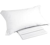 Ensemble de literie Silecomplaza pour lit double, en 100% coton, comprenant : - Housse de couette : 240 x 285 cm - Drap-housse pour lit double - Protège-matelas : 180 x 200 cm (pour matelas d'une haut