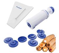 Ensemble de machine à churros et de remplissage StarBlue Churrera - Outil de buse de tuyauterie facile pour churros farcis frits