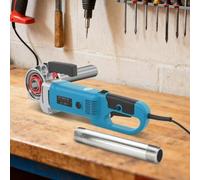 Ensemble de machines à fileter pour tubes de 1-1/4", 1", 3/4", 1/2", 2000W. Machine à fileter électrique pour tubes, avec mallette. Filetareuse électrique portable pour tubes de 20,9 à 41,9 mm (bleue)