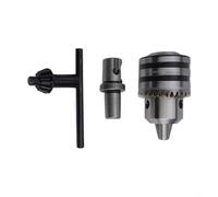 Ensemble de mandrins de perceuse à clé - 13 mm et 3-16 mm avec tige de 3/4" vers adaptateur conique B16, porte-foret en métal à clé pour outils électriques, accessoire de connexion noir (C)