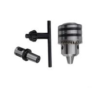 Ensemble de mandrins de perceuse à clé - 13 mm et 3-16 mm avec tige de 3/4" vers adaptateur conique B16, porte-foret en métal à clé pour outils électriques, accessoire de connexion noir (D)