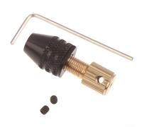 Ensemble de mandrins de perceuse électrique 0,3 à 3,2 mm auto-serrant à trois mâchoires sans clé pour mini perceuse avec trou de connexion de 2,3 mm/3,17 mm/5 mm, alliage d'aluminium (5 mm)