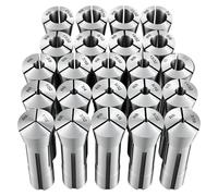 Ensemble de mandrins de serrage VEVOR R8, de 1/16 de pouce à 3/4 de pouce, 23 pièces. Mandrins de fraisage type 369E, pour machines-outils, perceuses. Précision de concentricité de 0,0008 pouce. Carte
