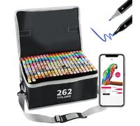 Ensemble de marqueurs à alcool de 262 couleurs, avec application, marqueurs Twin Art, idéal pour le manga et le dessin