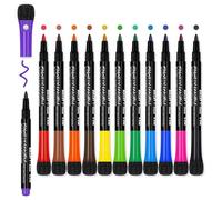 Ensemble De Marqueurs Pour Tableau Blanc Vibrants - 12 Couleurs Avec Effaceurs