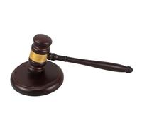 Ensemble de marteau de justice - Marteau d'enchères en bois, bloc sonore de conception durable, outil accessoire professionnel pour salle d'audience | Solution de cérémonie formelle pour les commissai