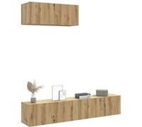 Ensemble de meuble TV mural 3 pcs chêne artisanal