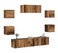 vidaXL Ensemble de meuble TV mural 5 pcs vieux bois
