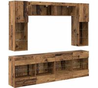 Ensemble de meuble TV mural 6 pcs Bois ancien Bois d’ingénierie