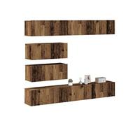 vidaXL Ensemble de meuble TV mural 6 pcs vieux bois bois d'ingénierie