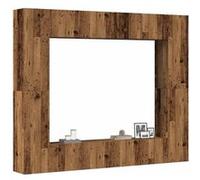 Ensemble de meuble TV mural 8 pcs vieux bois bois d ingénierie G