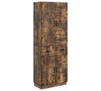 Ensemble de Meubles 2 pcs Chêne fumé Bois d'ingénierie