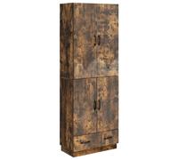 Ensemble de Meubles 2 pcs Chêne fumé Bois d'ingénierie